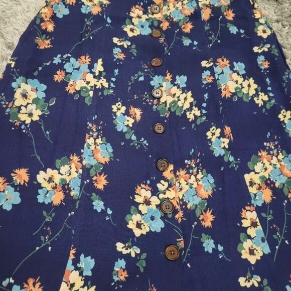 Revolve Capulet Mae Button Closure Midi Sedona Floral Dress Size Small Bohemian - Picture 4 of 10